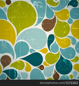 Vector Colorful abstract retro pattern made from various spatters