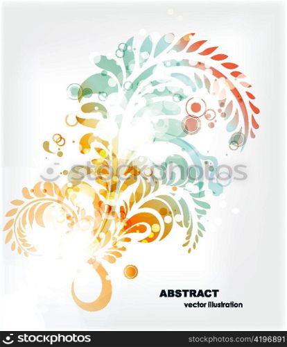 vector colorful abstract swirls