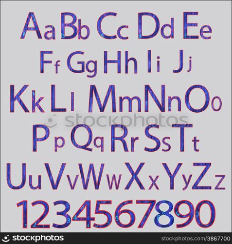 Vector colorful alphabet