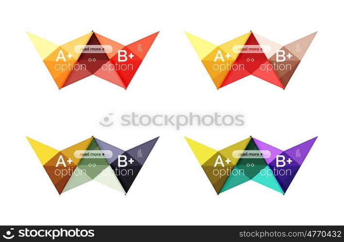 Vector colorful arrow option infographics templates set for workflow layout, diagram, number options or web design