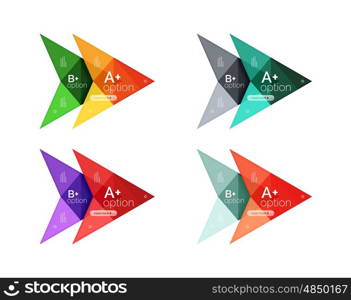 Vector colorful arrow option infographics templates set for workflow layout, diagram, number options or web design