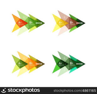 Vector colorful arrow option infographics templates set for workflow layout, diagram, number options or web design