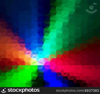 vector colorful background. vector composition with grid, tiles, 3d effect
