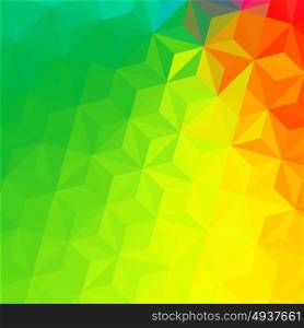 vector colorful background. Vector three dimensional special effect. Optical illusion of 3d. Pattern with polygonal tiles. Abstract vector 3d effect. Illusion of gradient effect. Low poly pattern. Geometric background