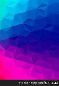 vector colorful background. Vector three dimensional special effect. Optical illusion of 3d. Pattern with polygonal tiles. Abstract vector 3d effect. Illusion of gradient effect. Low poly pattern. Geometric background