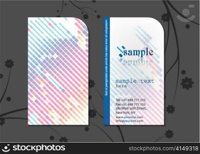 vector colorful business card