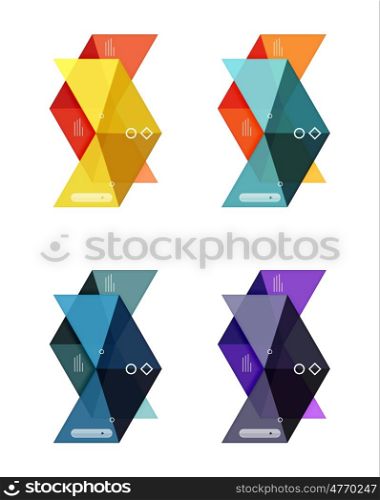 Vector colorful business infographic template or web banner layout. Vector colorful business infographic template or web banner layout. Arrow shape