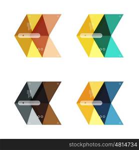 Vector colorful business infographic template or web banner layout. Vector colorful business infographic template or web banner layout. Arrow shape