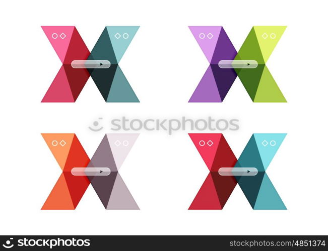 Vector colorful business infographic template or web banner layout. Vector colorful business infographic template or web banner layout. Arrow shape