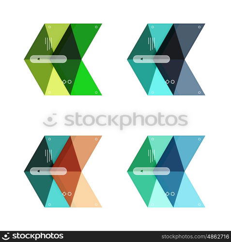 Vector colorful business infographic template or web banner layout. Vector colorful business infographic template or web banner layout. Arrow shape