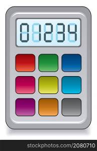 vector colorful calculator