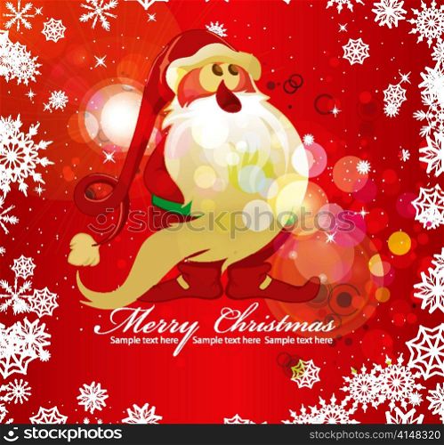vector colorful christmas greeting card
