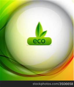 Vector colorful eco background