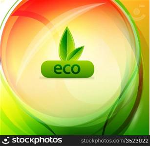 Vector colorful eco background