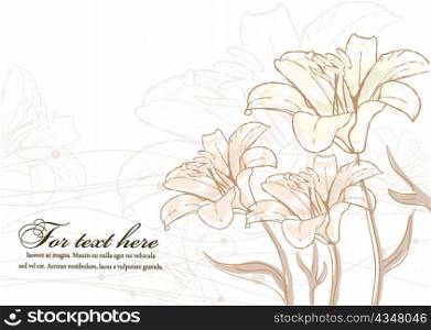 vector colorful floral background