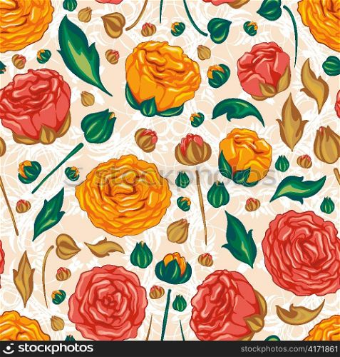 vector colorful floral pattern