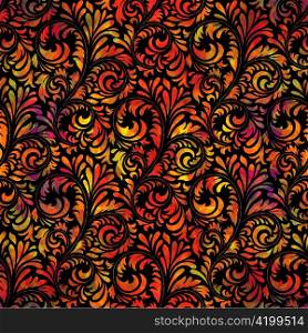 vector colorful floral seamless pattern