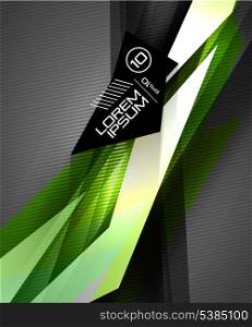 Vector colorful futuristic glossy lines on black. For business \ technology backgrounds, banners, presentations, infographics