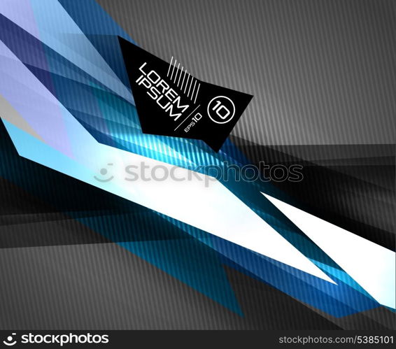 Vector colorful futuristic glossy lines on black. For business \ technology backgrounds, banners, presentations, infographics