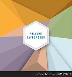 Vector colorful geometric graphic background, abstract polygon