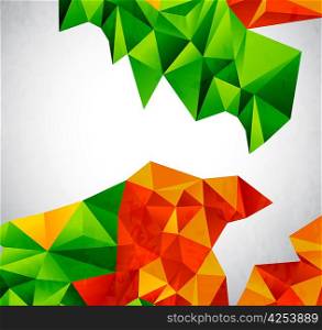 Vector colorful geometrical shapes