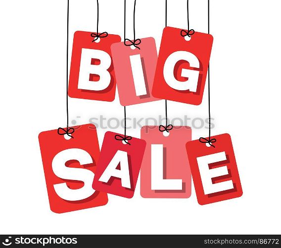 Vector colorful hanging cardboard. Tags - big opening. Vector colorful hanging cardboard. Tags - big opening on white background