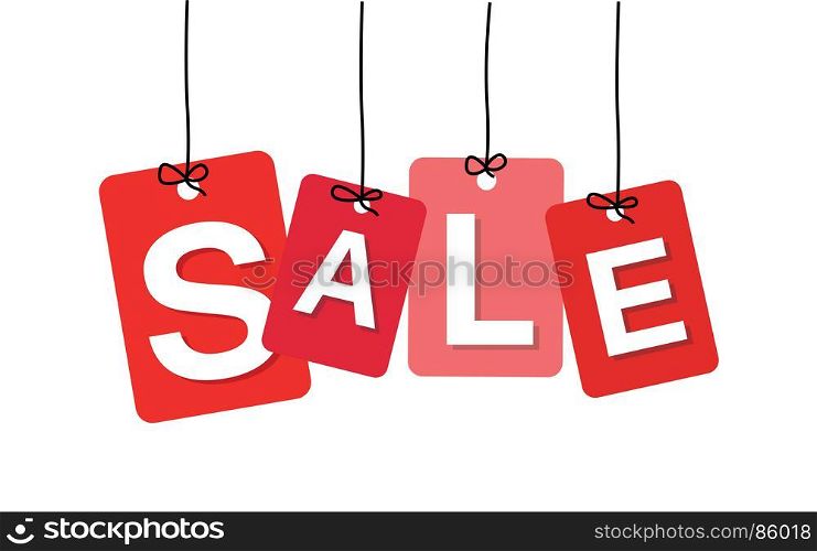 Vector colorful hanging cardboard. Tags - safety first. Vector colorful hanging cardboard. Tags - safety first on white background