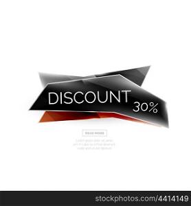 Vector colorful sale banner. Vector colorful sale banner for promotion or ad. Geometric style vector illustration