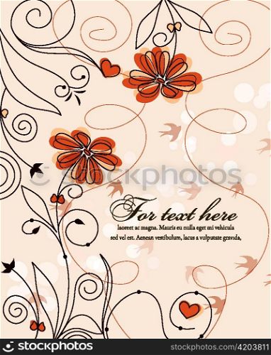 vector colorful spring background