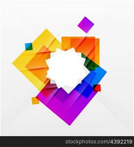 Vector colorful squares modern design