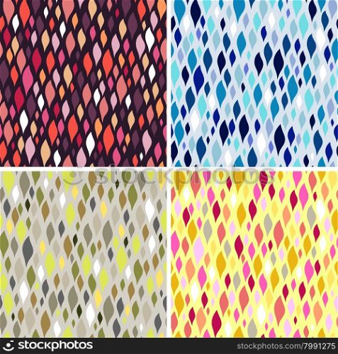 Vector colorful tiles. Abstract seamless pattern