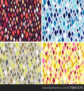 Vector colorful tiles. Abstract seamless pattern