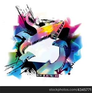 vector colorful urban background