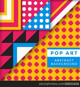 vector colorful vector abstract pop art background minimal decoration design &#xA;