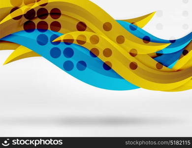 Vector colorful wave lines in white and grey 3d space. Vector colorful wave lines in white and grey 3d space. Abstract background for your message, vector illustration - business or technology presentation wallpaper