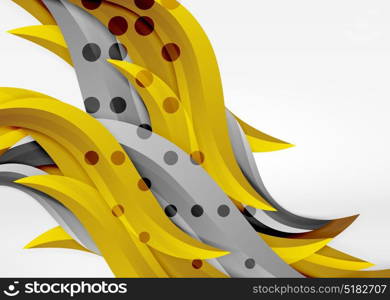 Vector colorful wave lines in white and grey 3d space. Vector colorful wave lines in white and grey 3d space. Abstract background for your message, vector illustration - business or technology presentation wallpaper