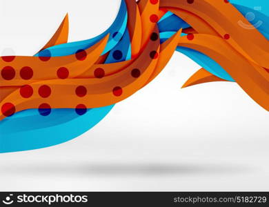 Vector colorful wave lines in white and grey 3d space. Vector colorful wave lines in white and grey 3d space. Abstract background for your message, vector illustration - business or technology presentation wallpaper