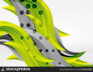 Vector colorful wave lines in white and grey 3d space. Vector colorful wave lines in white and grey 3d space. Abstract background for your message, vector illustration - business or technology presentation wallpaper