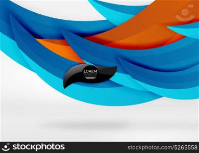 Vector colorful wave lines in white and grey 3d space. Vector colorful wave lines in white and grey 3d space. Abstract background for your message, vector illustration - business or technology presentation wallpaper
