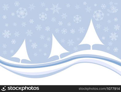 Vector Colorful Winter Background