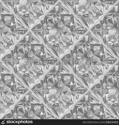 vector colorless gray halftones crystal jewel stone surface seamless pattern&#xA;