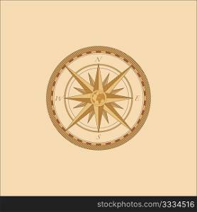 Vector Compass. Great for any &acute;direction&acute; you want to go... . Vector illustration.
