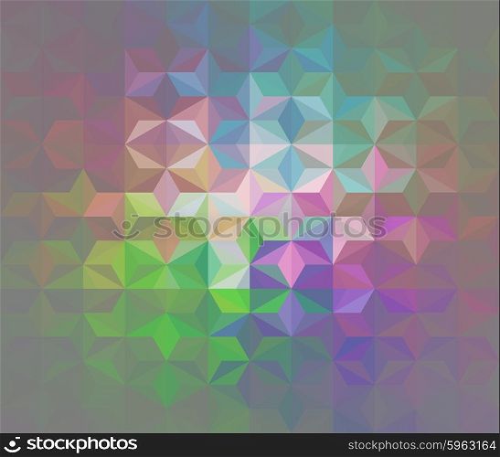 vector composition with grid, tiles, 3d effect