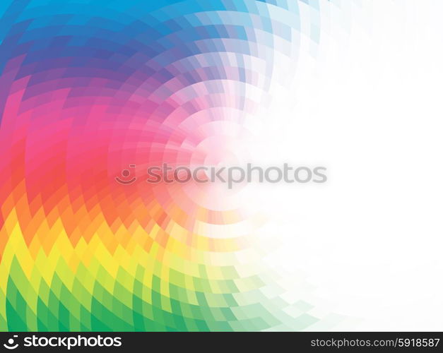 vector composition with grid, tiles, gradient effect