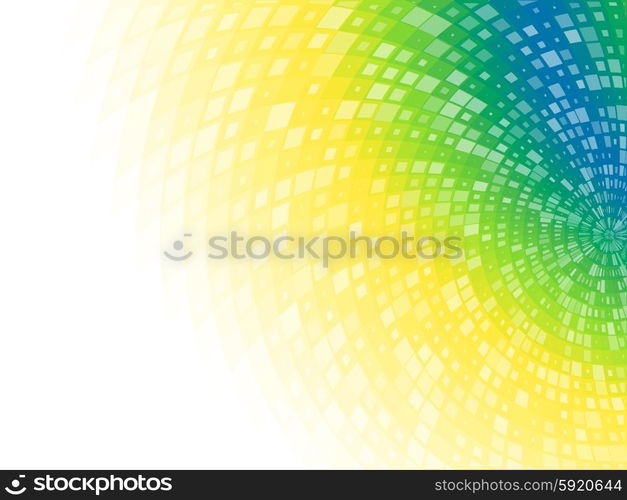 vector composition with grid, tiles, gradient effect