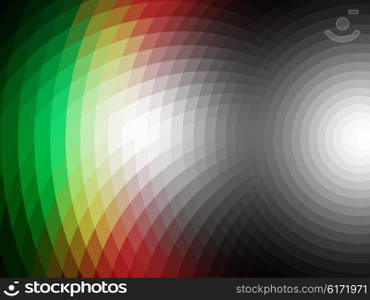 vector composition with grid, tiles, gradient effect