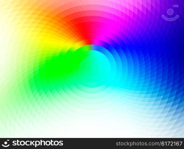 vector composition with grid, tiles, gradient effect