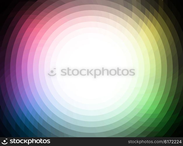 vector composition with grid, tiles, gradient effect
