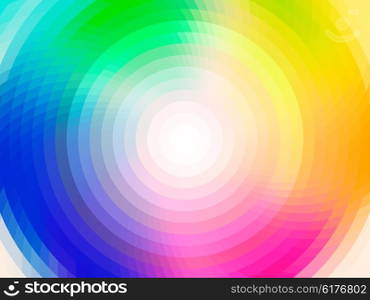 vector composition with grid, tiles, gradient effect