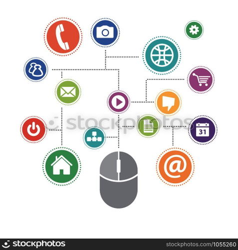 Vector Computer Concept, flat design
